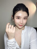 唯一（Winy）施华洛世奇锆999足银戒指情侣一对戒男士求订婚生日520送女友礼物 实拍图