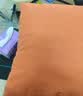 抱枕靠垫 纯色亚麻抱枕沙发客厅办公室枕床头汽车腰靠可拆洗抱枕 暖橙色 45cm*45cm 枕套 （单支装） 实拍图