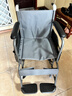 鱼跃(yuwell)轮椅车H051折叠老人轻便旅行手推车钢管免充气胎代步车 实拍图