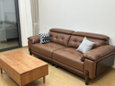 狄普中古风实木真皮沙发简约政府补贴可调节直排枫颂皮沙发客厅枫颂 【旗舰版2.4米】5星舒适坐感 洋东米洛提｜接触面S+级原生透气青皮 实拍图