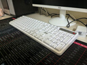 AOC KM460无线蓝牙键盘鼠标套装 键鼠套装 低音按键 防溅洒设计 办公家用 笔记本台式电脑通用 白色  实拍图