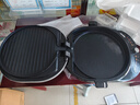 美的（Midea）电饼铛 上下盘可拆洗家用双面加热加深大尺寸智能0氟钛陶瓷三明治早餐机煎烤机煎饼锅烙饼锅 34口径|两档升降|0氟钛陶烤盘|JKC3476 实拍图