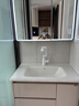 小米嘉美系列浴室柜陶瓷一体盆太空铝合金蜂窝铝洗手盆柜组合洗漱台洗脸台 80cm智能美妆方镜+陶瓷一体盆 实拍图