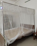 艾薇 蚊帐家用老式帐纱方顶蚊帐三开门  1.8m床 白影月荷【不配支架】 实拍图