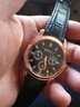 正品男士手表高档休闲石英表简约气质男表皮带高颜值罗马时尚腕表 黑色运动款 实拍图