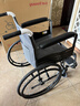 鱼跃(yuwell)轮椅车H051折叠老人轻便旅行手推车钢管免充气胎代步车 实拍图