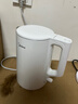美的（Midea）电热水壶家用烧水壶泡茶0涂层食品级304不锈钢自动断电双层防烫全钢无缝1.5L大容量 MK-HJ1566 实拍图