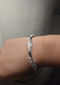 周百福 莫比乌斯手镯女款年轻款实心镀银镯子生日礼物送女友 实拍图