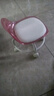 亚克力小凳子静音带万向轮儿童学步凳网红小椅子滑轮矮凳浴室凳 颜色随机【活动款】 实拍图