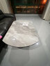 冠喻升降茶几餐桌两用多功能可简约伸缩小户型茶几桌折叠移动简约茶几 120 意大利灰 高级玻晶石（热销款） 实拍图