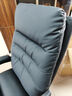 顾全老板椅可躺办公椅家用工学椅午休转椅电脑椅子C533黑皮 实拍图