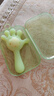 新安代手摇铃新生儿硅胶玩具0-3个月宝宝益智抓握训练可啃咬安抚牙胶 【牙胶&铃铛二合一】莱茵绿 实拍图
