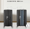新秀丽（Samsonite）京东联名定制款行李箱25英寸竖条纹拉杆箱黑色GU9密码托运箱 实拍图