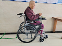 鱼跃(yuwell)手动轮椅车H058B钢管加固软座护理带座便可折叠老人坐便 实拍图