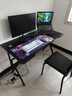 奥伦福特  电脑桌台式家用电竞游戏桌办公书桌简约书房写字桌子 碳纤维纹路单桌-120*60 升级款电竞桌 实拍图