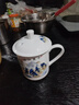陶相惠骨瓷茶杯大容量家用喝水杯子带盖办公室泡茶杯新中式茶杯陶瓷杯子 实拍图