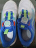 特步（XTEP）儿童童鞋氢风跑鞋旋钮扣飞弹科技运动鞋 帆白/普鲁士蓝 37码 实拍图