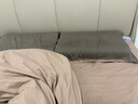 京东京造100%纯棉四件套 床上用品抑菌全棉床单被套200*230cm1.5/1.8米床 咖色 实拍图