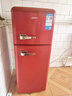 志高复古冰箱小型大容量家用租房电冰箱 化妆品网红冰箱冷藏冷冻一级能效小冰箱节能省电 【中国红】128L复古冰箱【圆润弧线 灵巧机身】 实拍图