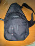 新款牛津布包潮流商务胸包男女单肩包帆布休闲背包防刮耐磨斜挎包 黑色【简约时尚】 实拍图