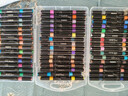 真彩（TRUECOLOR）96色双头双色闪光马克笔水彩笔儿童学生手账专用画笔荧光笔带闪粉幼儿园画画笔珠光彩色笔7890 实拍图