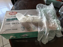 美丽雅 一次性手套100只食品用抽取式塑料pe加厚防漏家用厨房透明薄膜 实拍图