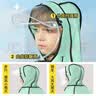 牧萌儿童雨衣男女童带书包位全身防水中大童学生上学雨披 松翠象 2XL 实拍图