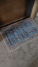 欧纶斯（Oulens）新年地垫脚垫卧室入户门垫浴室卫生间厕所厨房客厅地毯可水洗裁剪 莫兰迪-蓝 90cm*60cm 【易打理丨平绒款】 实拍图