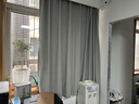 京东京造雪尼尔太空灰窗帘 成品遮光窗帘布卧室客厅挂钩式 宽3*2.7米高 实拍图