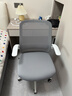 得力（deli）KF256可翻折扶手电脑椅 居家办公椅 学习椅 人体工学透气网布 白 实拍图