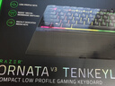 雷蛇（Razer）雨林狼蛛V3竞技版 轻机械游戏键盘 电竞游戏键盘 87键 带腕托 RGB背光灯效 实拍图