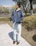 Levi's李维斯情侣同款美式经典复古休闲时尚潮牌修身牛仔夹克外套 中蓝色 XS 实拍图
