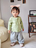 七乐豆婴儿春季开衫上衣薄款纯棉春装宝宝外套春秋女童儿童女宝开春衣服 奶绿 80 cm 实拍图