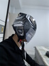 LS2新款摩托车头盔四分三盔电动助力车四季大尾翼大码男女半盔OF608 黑灰银幻影 L(建议55-56CM) 实拍图