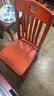 免安装全实木餐椅靠背椅家用榫卯结构木头凳中式吃饭橡木餐桌椅子 01款红棕色（两张起拍】免安装 全实木款【整装发货】价格为单张 实拍图