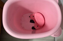 日康（rikang）泡澡桶 婴儿洗澡盆 儿童洗澡桶 浴缸浴桶赠浴凳粉色 X1001-2 实拍图