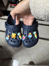 CROCS卡骆驰贝雅儿童洞洞鞋户外包头童鞋沙滩鞋凉鞋拖鞋/207013/207012 深蓝色-410 26 (155mm) 实拍图