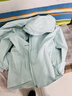 骆驼（CAMEL）薄绒风衣男户外防泼水防风夹克外套 J13CZ0L7070A 盐雾青 XXXL 实拍图