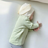 七乐豆婴儿春季开衫上衣薄款纯棉春装宝宝外套春秋女童儿童女宝开春衣服 奶绿 73 cm 实拍图