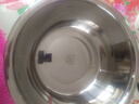 【便宜实用】不锈钢盆打蛋盆和面盆洗菜盆调料盆猪油盆子和面盆 32cm实盆一个装 实拍图