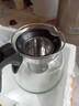 茶吧机饮水机玻璃电热水壶茶壶茶台电茶炉保温壶单壶带滤网耐高温茶具大容量水壶泡茶壶茶水分离 黑色半把款式 实拍图