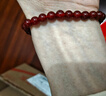 红良缘天然红玛瑙手链转运珠佛珠生日节礼物红色玛瑙水晶手串男女10mm 实拍图