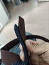 男士无牙自动扣皮带尼龙帆布编织腰带户外休闲百搭工装战术裤腰带 蓝色 实拍图