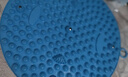 TEEIS德国指压板超慢跑脚底按摩脚垫穴位疏通脚心仿鹅卵石足底圆形垫 烟雨蓝 【升级圆形直径55cm】 实拍图