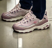 斯凯奇（Skechers）七夕女鞋缓震舒适运动鞋厚底休闲鞋增高老爹鞋149589 豆沙色/多彩色/MVMT 37 【正码正拍】 实拍图