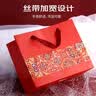 叩素（KOUSU）红色礼品袋牛皮纸手提袋高级质感包装袋生日茶叶烟酒结婚庆伴手礼袋回礼袋 横款30*12*27cm 5个装 实拍图