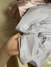 蕉内（Bananain）棉棉300S睡裙女士莫代尔夏季睡衣带杯短袖无袖吊带裙棉莫防走光 【短袖带杯】轻蓝 M 实拍图