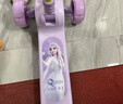 迪士尼（Disney）儿童滑板车1-3-6-12岁折叠三轮踏板车闪光款轮男女玩具车冰雪奇缘 实拍图