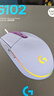罗技（G）G102 有线游戏鼠标 淡紫色 RGB灯效 轻量化设计 吃鸡鼠标 赛博朋克 200-8000DPI 实拍图