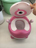 世纪宝贝（babyhood）大眼仔座便器 儿童小马桶坐便器 男女宝宝便携小便盆 PU软垫107粉 实拍图